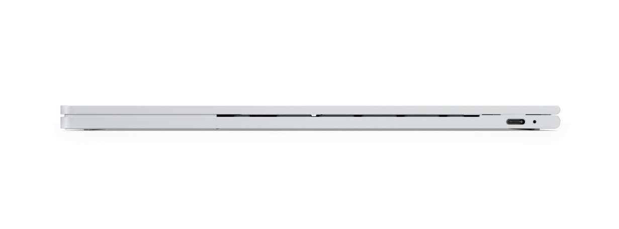 Pixelbook side profile showing 10mm thickness