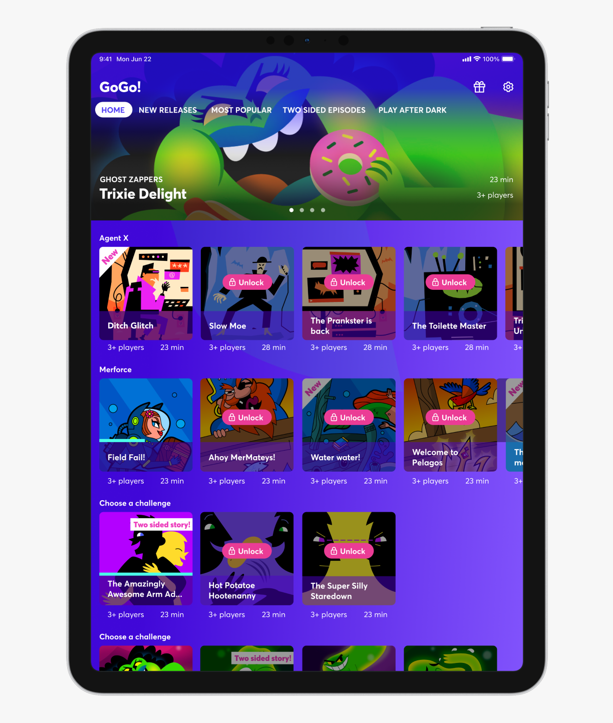 GoGo Games! • UX design • Product development